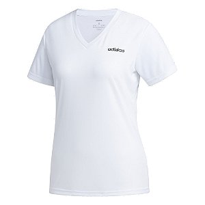 Camiseta Adidas D2m Solid Branca Feminino