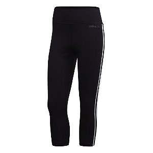 Calça Capri Adidas D2m 3s Preto Feminino