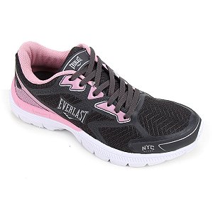 Tenis Everlast Movement Cinza/Rosa Feminino