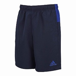 Shorts Adidas Color Block Azul Marinho/Azul Masculino
