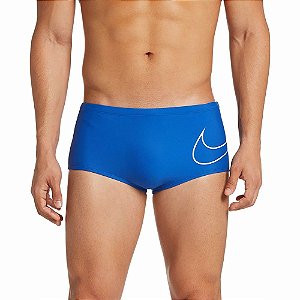 Sunga Nike 16cm Larga Big Swoosh Azul Masculino