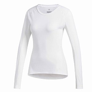 Camiseta Adidas Supernova M/L Branco Feminino