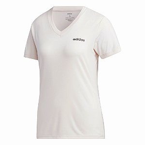 Camiseta Adidas D2m Solid Bege Feminino
