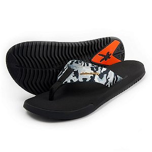 Sandália Kenner Kick.S Army Camuflado Preto/Branco Masculino