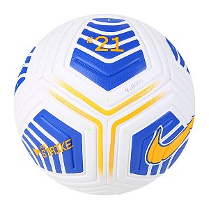 Bola Campo Nike Strike CBF 2021 Branco/Azul/Amarelo