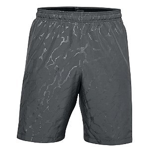Shorts Under Armour Woven Graphic Emboss Cinza Masculino
