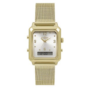 Relógio Condor Feminino  Dourado AnaDigital COBJ3718AB4K
