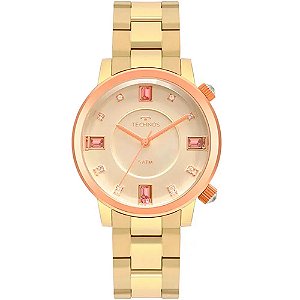 Relógio Technos Feminino Rocks Dourado Analógico 2039CT1D