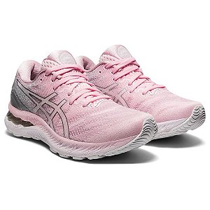 Tenis Asics Gel Nimbus 23 Rosa Claro/Cinza Feminino