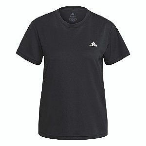 Camiseta Adidas Polyester Sport Preto Feminino