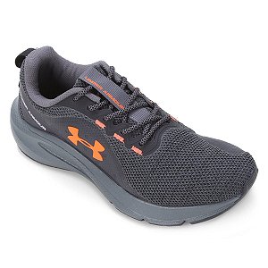 Tenis Under Armour Charged Surpass Preto/Cinza/Laranja Masculino