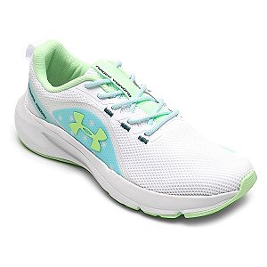 Tenis Under Armour Charged Surpass Branco/Azul/Verde Feminino