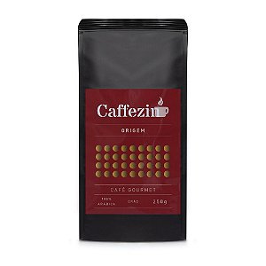 CAFÉ GOURMET ORIGEM TORRADO EM GRÃOS - CAFFEZIN - 250G