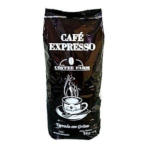 CAFÉ TORRADO EM GRÃOS - COFFEE FARM - EXTRAFORTE 1KG
