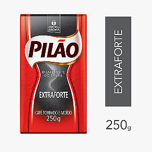 CAFÉ PILÃO EXTRAFORTE TORRADO E MOÍDO 250G - VÁCUO