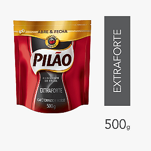 CAFÉ PILÃO EXTRAFORTE TORRADO E MOÍDO 500G - ABRE & FECHA