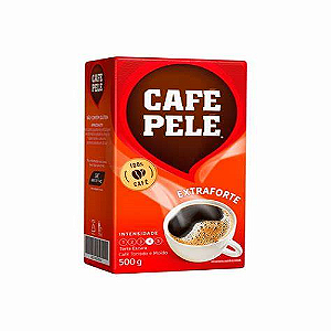 CAFÉ PELÉ EXTRAFORTE VÁCUO TORRADO E MOÍDO PILÃO 500G