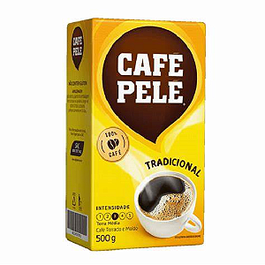 CAFÉ PELÉ TRADICIONAL VÁCUO TORRADO E MOÍDO PILÃO 500G