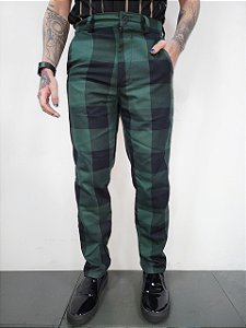 Calça Xadrez Verde