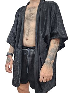 Kimono Brilho Preto