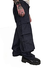 Calça Cargo Brilhante Única