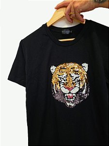 Camiseta Aplique Tigre