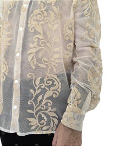 Camisa Tule Bordado