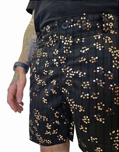 Bermuda Jeans e Paetê