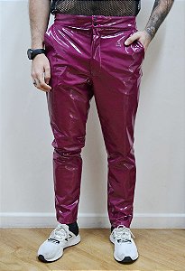 Calça Vinil Marsala