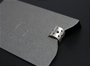 EAR CUFF CHAPA LARGA PENEIRA PRATA