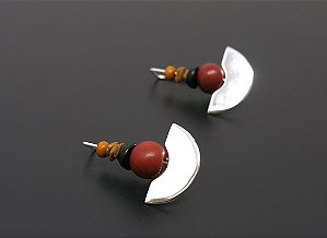 BRINCO ETNICO LUAR ACAI E MADEIRA AÇAÍ