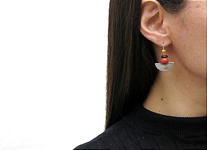 BRINCO ETNICO LUAR ACAI E MADEIRA AÇAÍ