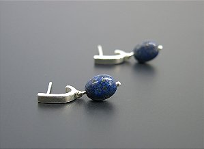 BRINCO MINI GÔNDOLA LÁPIS LAZULI OVAL