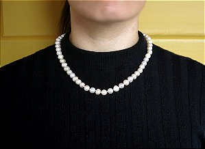 COLAR VERMEIL CLASSICO PÉROLA BIWA ROSA PÉROLA BIWA