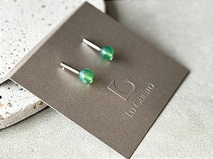 BRINCO SLIM QUARTZO VERDE QUARTZO VERDE