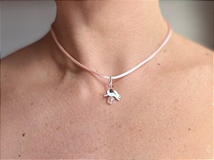 PINGENTE COELHINHO QUARTZO ROSA