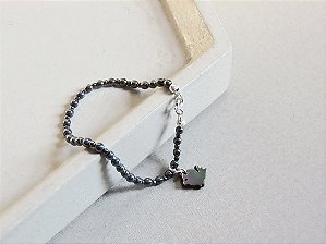 PULSEIRA HEMATITA COM PASSARINHO