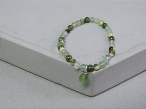 PULSEIRA JASPE COM PINGENTE