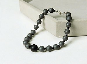 PULSEIRA UNISSEX HEMATITA FOSCA E LISA II