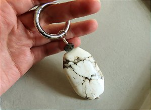 CHAVEIRO JASPE E HEMATITA
