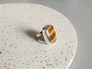 ANEL CAIXA OLHO DE TIGRE OLHO DE TIGRE