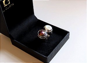 ANEL CHEVALIER DUO PÉROLAS BIWA E NEGRA I PÉROLA BIWA