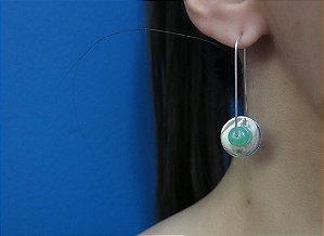 BRINCO MARINA QUARTZO VERDE