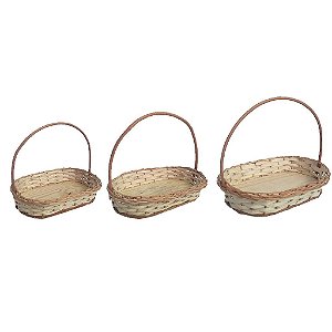 Cesta de vime oval