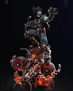 Estatua Lobo DC Comics - Colecionável - Escala 1/4