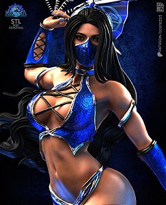 Kitana - Mortal Kombat 9 - Colecionável em Resina