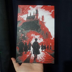 Quadro Decorativo 3D - Harry Potter - Caminho de Hogwarts
