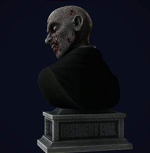 Busto First Zombie - Resident Evil 1