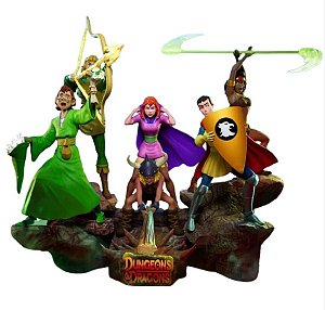 Set Diorama Caverna do Dragão - Dungeons and Dragons + Mestre dos Magos