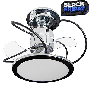 Ventilador de Teto Treviso Cromado Confort LED Bivolt